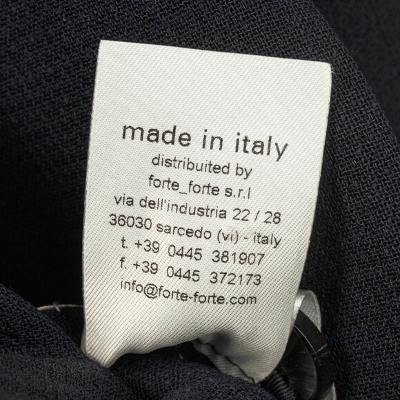 Forte Forte AW/14 Navy Wool-Blend Crepe Single-Breasted Blazer - Picture 11 of 11